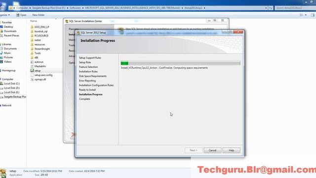 Installing SQL Server in windows 7 ( Step by Step ) 2008 / 2012 смотреть онлайн