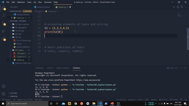 Tuples in Python | Functions of Tuples in Python #7 смотреть онлайн