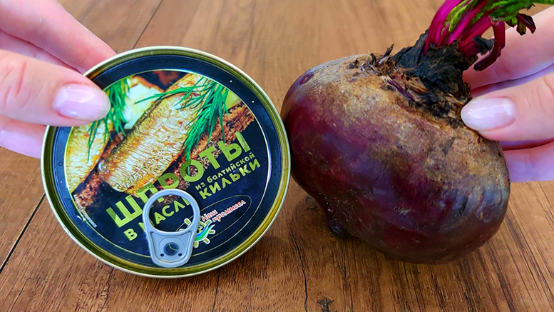 Банка ШПРОТ и СВЕКЛА - роскошный салат за 10 минут! Идеально для быстрого застолья!