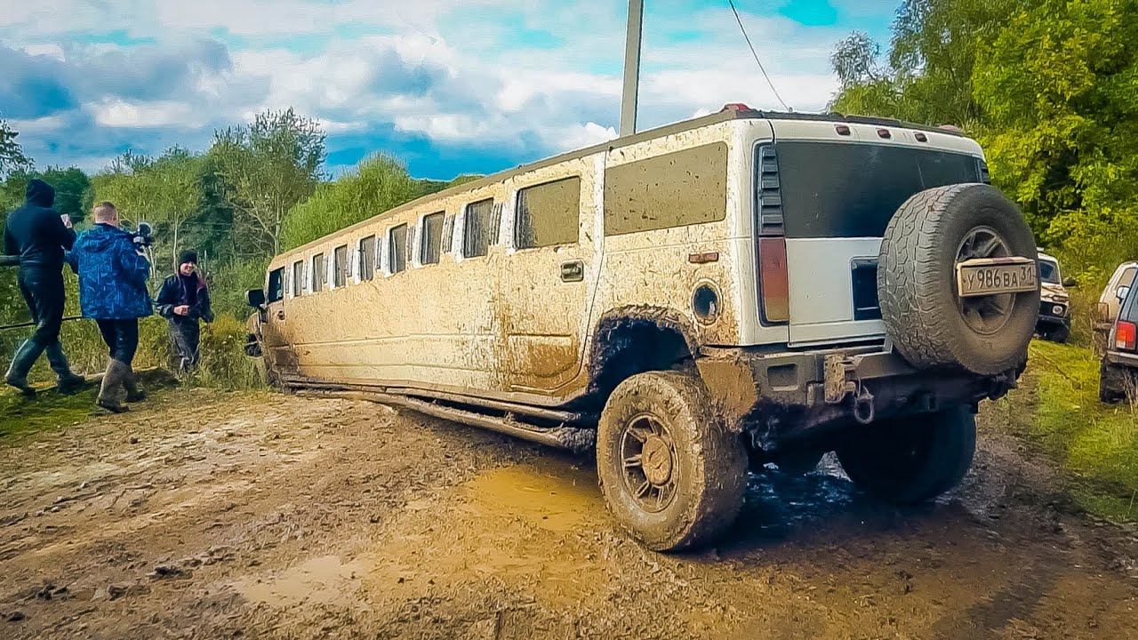 Что не может HUMMER лимузин на бездорожье? СПЕШИЛИ на СВАДЬБУ смотреть онлайн