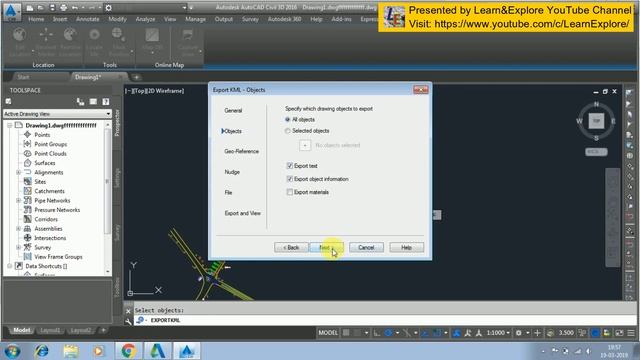 AutoCAD to Google Earth KML by CIVIL 3D смотреть онлайн