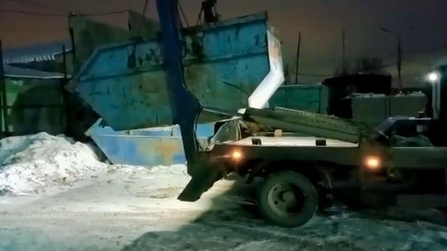 Вывоз строительного мусора. контейнер 8м3 смотреть онлайн
