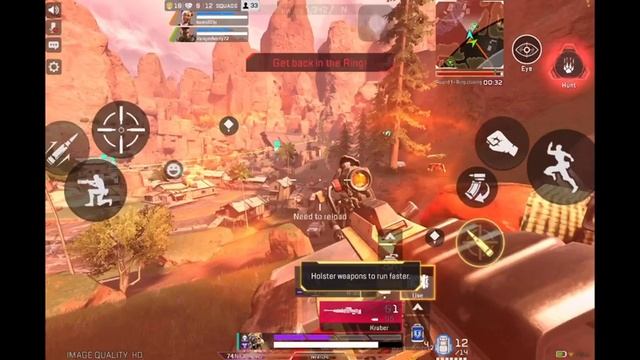 First Apex Legend Mobile game got 22 Kills | IPAD MINI 6 смотреть онлайн