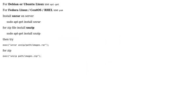 Magento: Extract rar file with SSH using php (2 Solutions!!) смотреть онлайн
