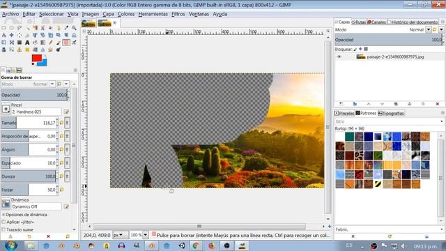TUTORIAL GIMP Añadir canal alpha a imagen JPG смотреть онлайн