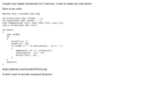 Code Review: Very simple interpreter in C (2 Solutions!!) смотреть онлайн
