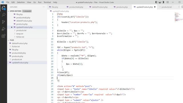 10 - PHP - Fichiers Textes - Pratique 3 - CRUD Products ( Update ) смотреть онлайн