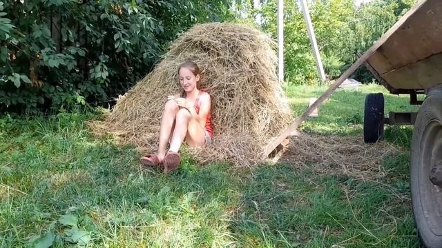 Устраняем поломку конного воза..история заездки молодой кобылки смотреть онлайн