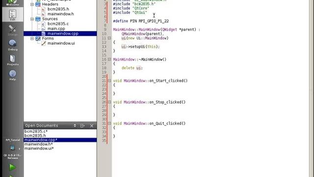 Raspberry PI Tutorial 1 QT C++ смотреть онлайн
