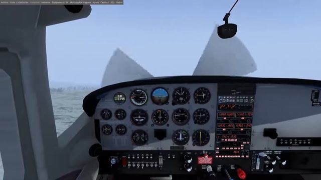 Обледенение, перегрев двигателя и крушение. Flightgear смотреть онлайн