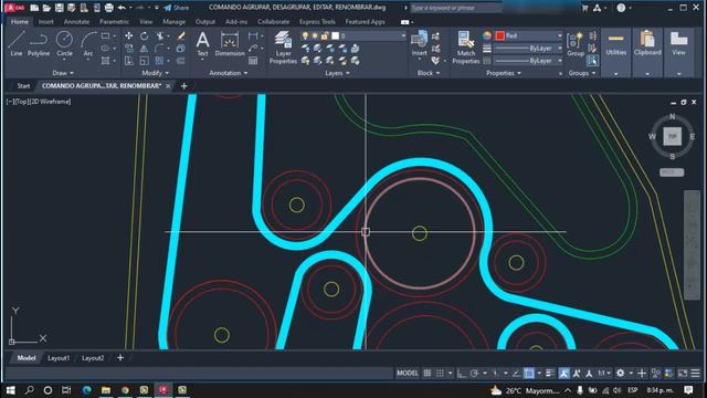 AGRUPAR editar y desagrupar en autocad 2023 смотреть онлайн