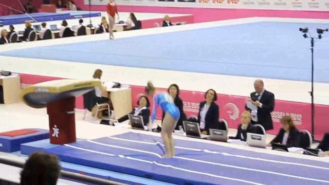 Lara MORI ITA, Vault Junior Qualification, European Gymnastics Championships 2012 смотреть онлайн