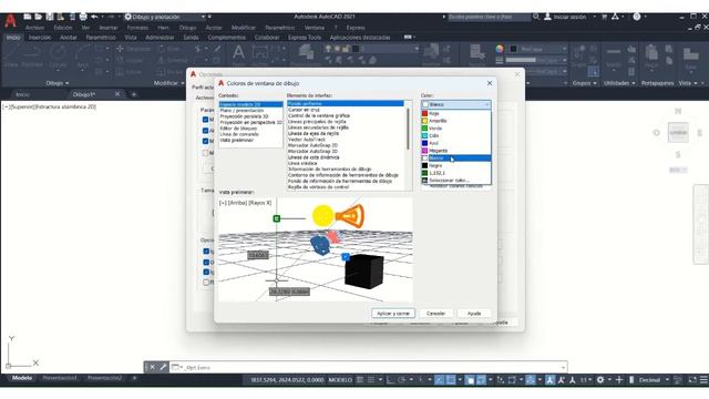 COMO CAMBIAR el COLOR de FONDO en AUTOCAD 2021 смотреть онлайн