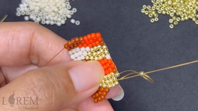 Step by Step Brick Stitch Tutorial | DIY Beaded Earrings | Diamond Checkered Beaded Earrings смотреть онлайн
