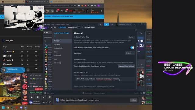 chat reacts to Stewie launch options! - CS2 смотреть онлайн