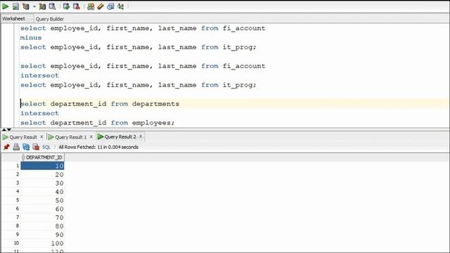 Oracle - Set Operators | Tamil смотреть онлайн