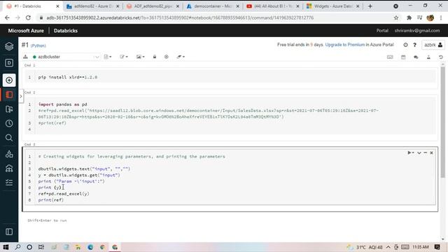 #3. Azure Data Bricks - Pass Parameter to NOTEBOOK from ADF Pipeline смотреть онлайн