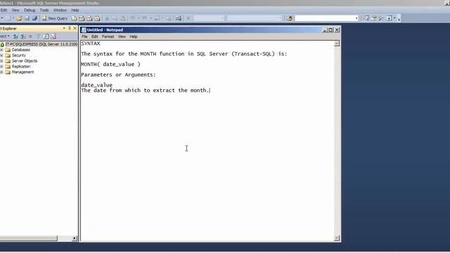 SQL MONTH function - how to use SQL MONTH function смотреть онлайн
