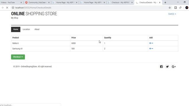 Part-15: eCommerce Checkout manage in ASP.NET MVC | Razor | Jquery смотреть онлайн