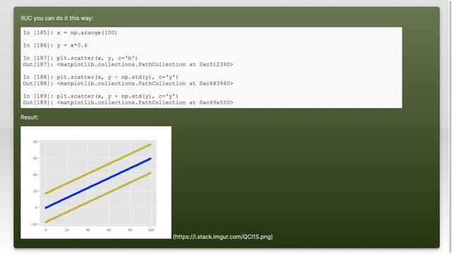 Python - Calculate ongoing 1 Standard Deviation from linear regression line смотреть онлайн