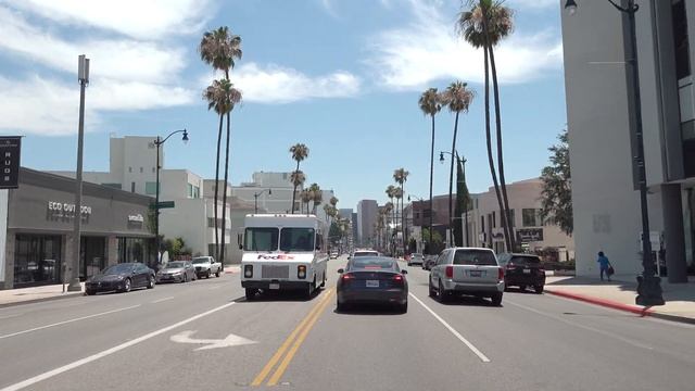 Los Angeles 4K - Skyscraper Metropolis - Wilshire Boulevard