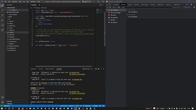 Ternary Operator in ES6 React JS | React JS Tutorial (full course) - #14 смотреть онлайн