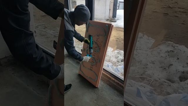 как сделать утепление пола в доме(тёплый пол под стяжку) смотреть онлайн