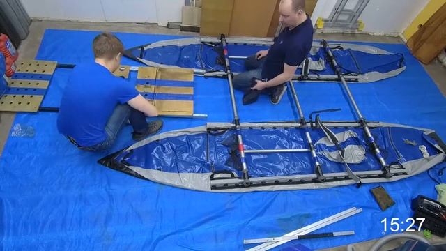 Сбор Катамарана Стерх-2 и палубы в 2 лица смотреть онлайн