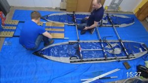 Сбор Катамарана Стерх-2 и палубы в 2 лица