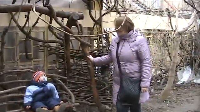 Васса качается на деревянных качелях за гостиницей Дон плаза. смотреть онлайн