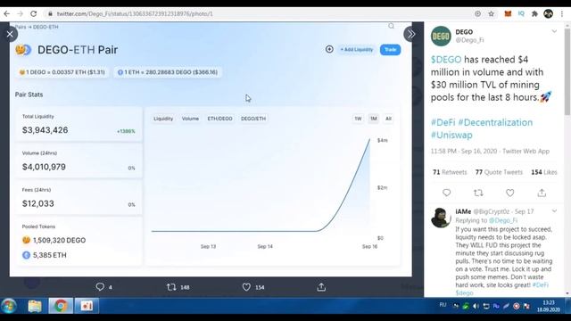 Dego Finance (DEGO) - Defi Проект/ Bounty / Общий пул 100 000 DEGO / Криптовалюта бесплатно /Crypto смотреть онлайн