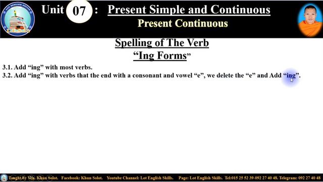 Ep066.Grammar Spectrum01.Unit07: Spelling The verbs of Present Simple and Present Continuous. смотреть онлайн