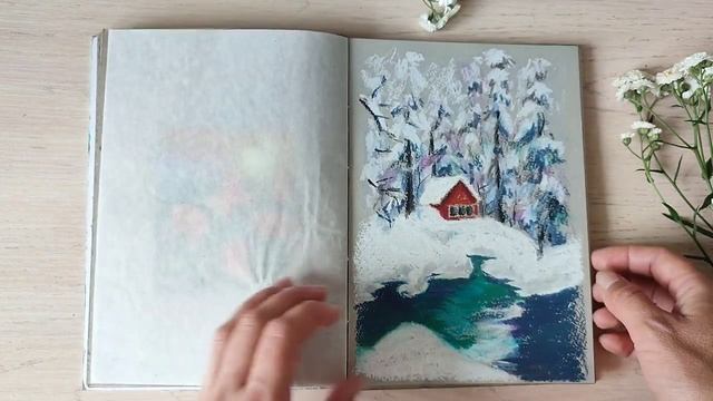 Полистаем? Скетчбук с масляной пастелью. смотреть онлайн