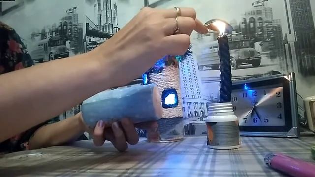 Мастер класс как с помощью салфетки из старой свечки создать новую смотреть онлайн