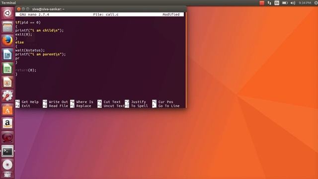 system calls using fork wait exit function using ubuntu in c programming language смотреть онлайн