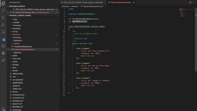 Laravel/Graphql 01: Mise en place du projet смотреть онлайн