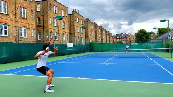 Tennis Professional Hitting Session | Tennis Court Level | Former ATP Pro | Rallies and Point Play