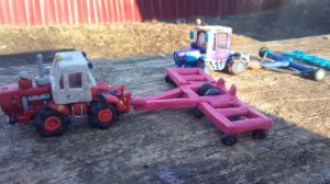 Plasticine product the tractor ? CHTZ T-150k Пластилиновая лепка трактор ХТЗ Т-150 к