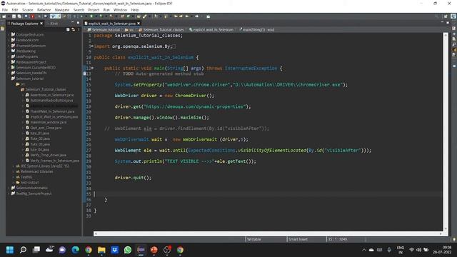 Explicit wait In Selenium || Automation testing || Java - Selenium || testing || Hindi -tutorial смотреть онлайн