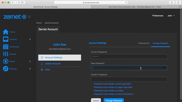 Change Zernet Password смотреть онлайн