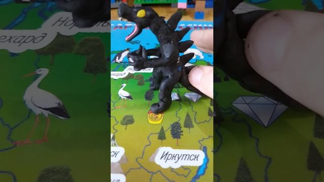 годзилла 2014 из пластилина