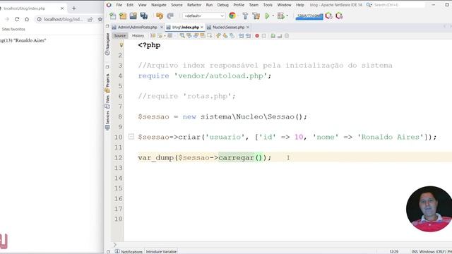 Curso de PHP 8 Aula 092 Como Criar Uma Classe de Sessão смотреть онлайн