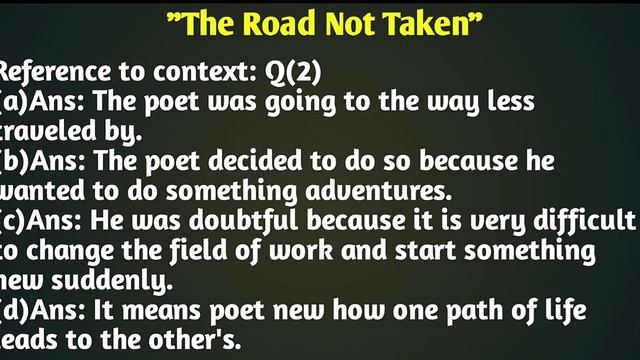 Reading Comprehension||My Word Bank||Grammar||THE ROAD NOT TAKEN by Robert Lee Frost||poem|| смотреть онлайн