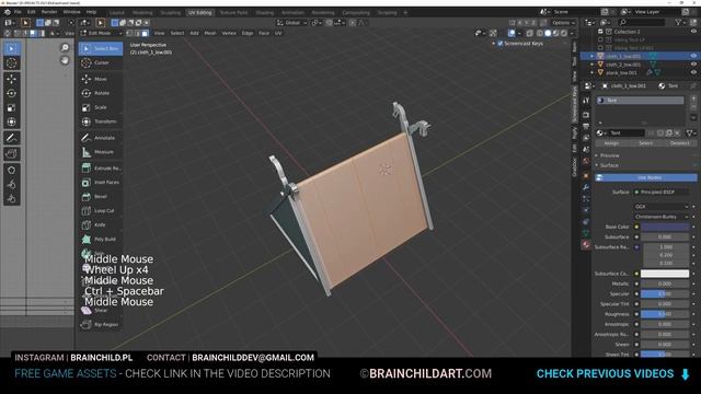 (Part 2) Low poly VIKING TENT Game-ready 3D Model - BLENDER, Substance Designer, Substance Painter смотреть онлайн