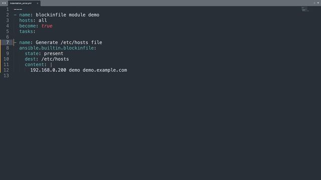 Ansible troubleshooting - indentation error смотреть онлайн