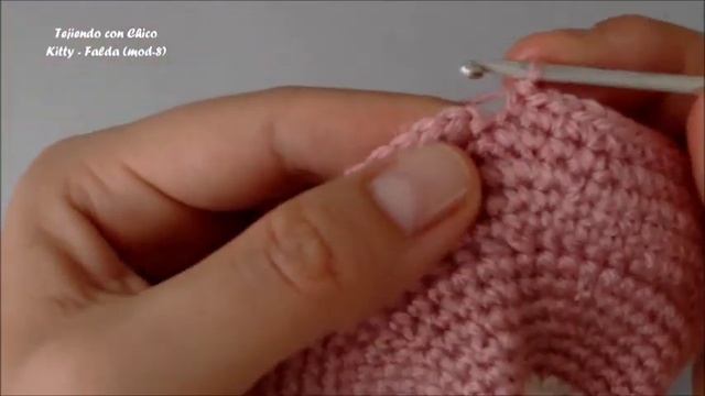 Tutorial amigurumi Hello Kitty - Falda (mod-8) смотреть онлайн