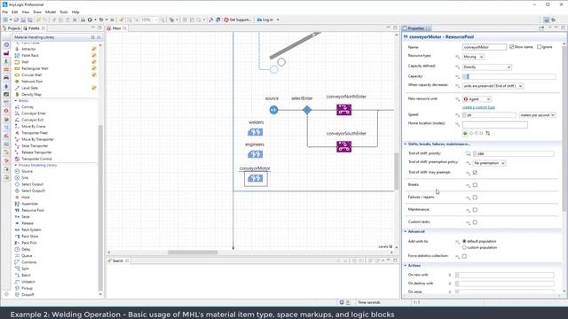 Fundamentals Of The AnyLogic Material Handling Library