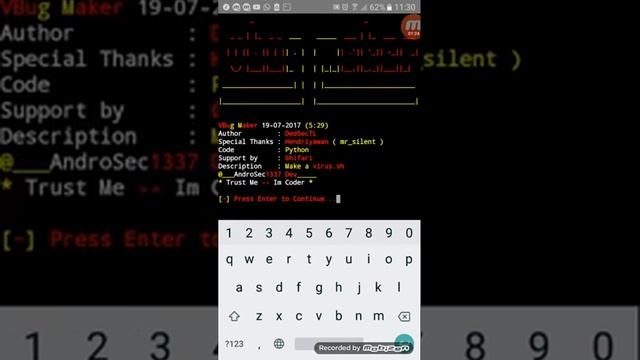 Primeiro vídeo do canal criando vírus vbug para Android смотреть онлайн