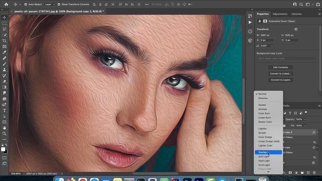 How To: Oil Painting Effect In Photoshop (2 Min) смотреть онлайн