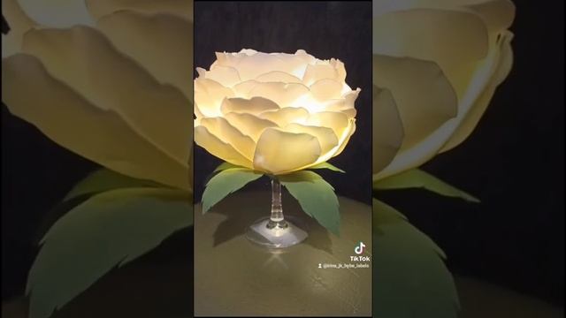 Светильник Пион на бокале! ❤